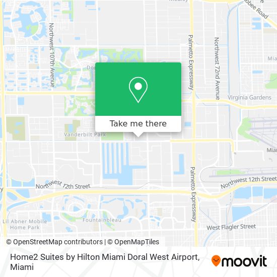 Mapa de Home2 Suites by Hilton Miami Doral West Airport