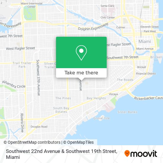 Southwest 22nd Avenue & Southwest 19th Street map