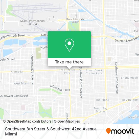 Mapa de Southwest 8th Street & Southwest 42nd Avenue