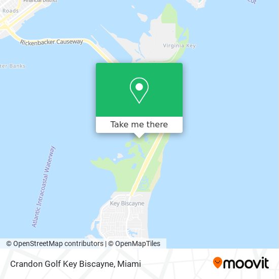 Mapa de Crandon Golf Key Biscayne