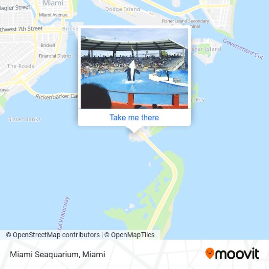 Miami Seaquarium map