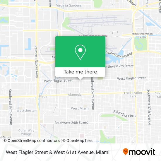 West Flagler Street & West 61st Avenue map