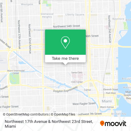 Northwest 17th Avenue & Northwest 23rd Street map