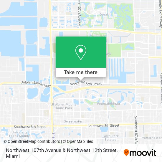 Northwest 107th Avenue & Northwest 12th Street map