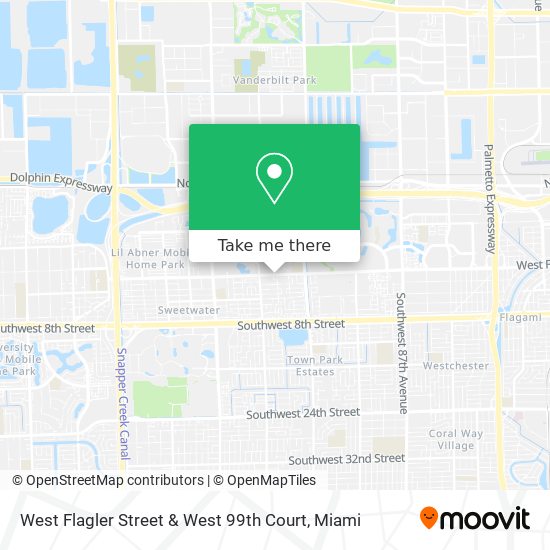 Mapa de West Flagler Street & West 99th Court