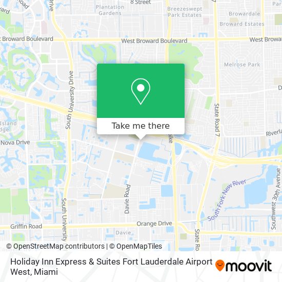 Mapa de Holiday Inn Express & Suites Fort Lauderdale Airport West