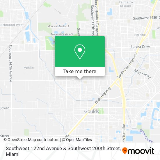 Southwest 122nd Avenue & Southwest 200th Street map