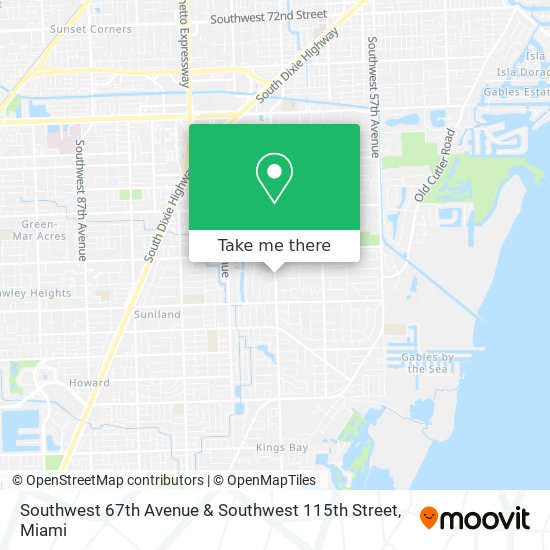Mapa de Southwest 67th Avenue & Southwest 115th Street