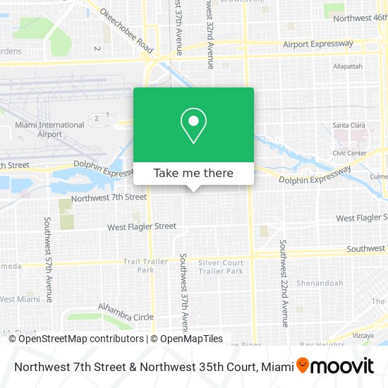 Mapa de Northwest 7th Street & Northwest 35th Court