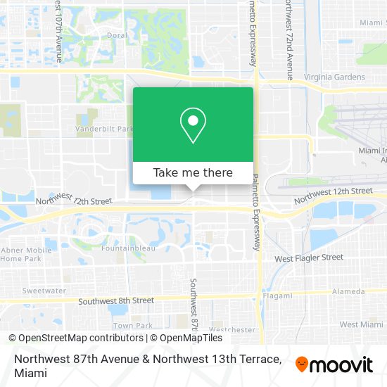 Mapa de Northwest 87th Avenue & Northwest 13th Terrace