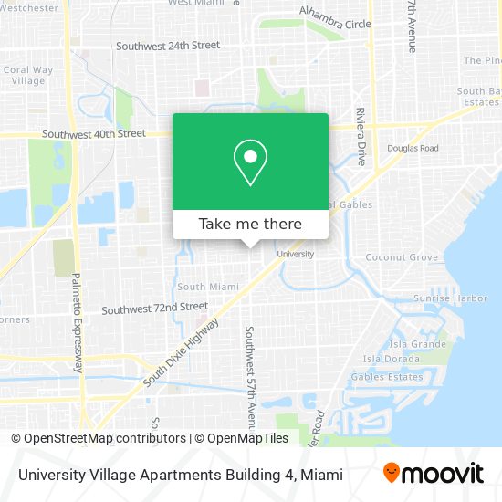 University Village Apartments Building 4 map