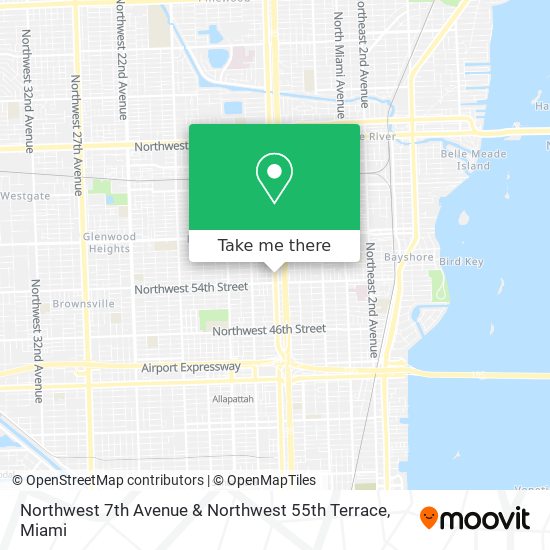 Mapa de Northwest 7th Avenue & Northwest 55th Terrace