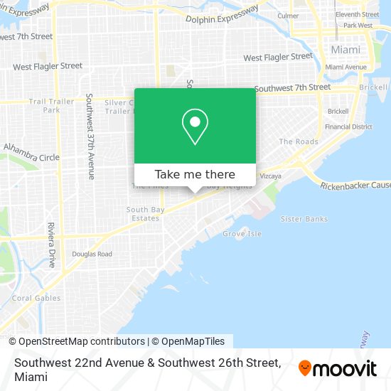 Southwest 22nd Avenue & Southwest 26th Street map
