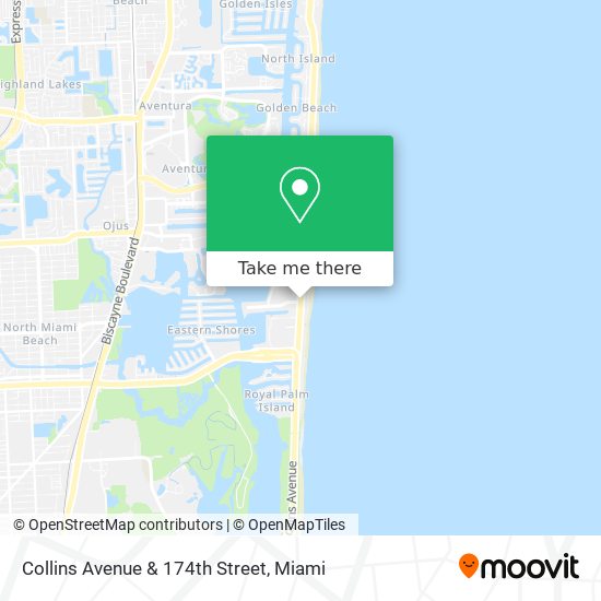Collins Avenue & 174th Street map