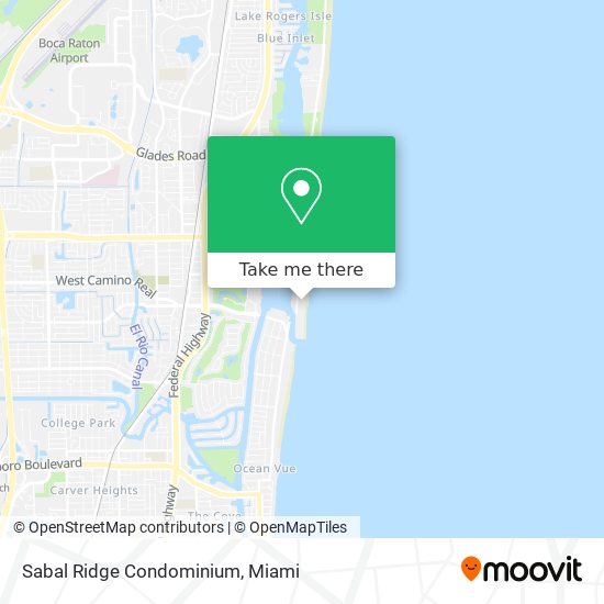 Mapa de Sabal Ridge Condominium