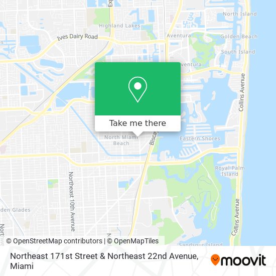 Mapa de Northeast 171st Street & Northeast 22nd Avenue