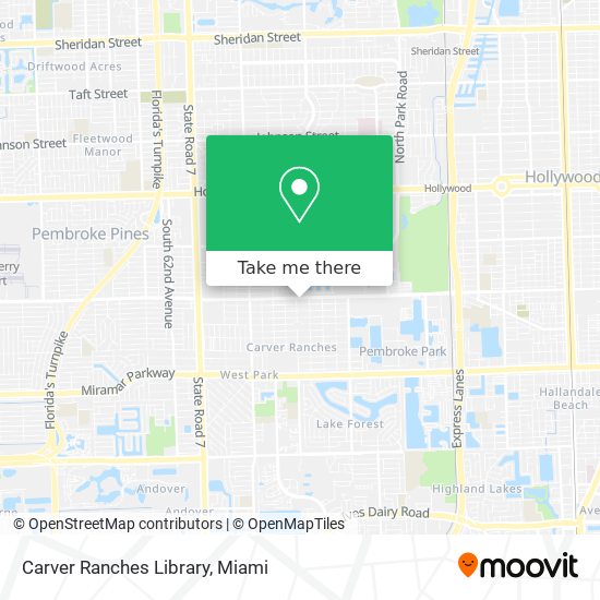 Mapa de Carver Ranches Library