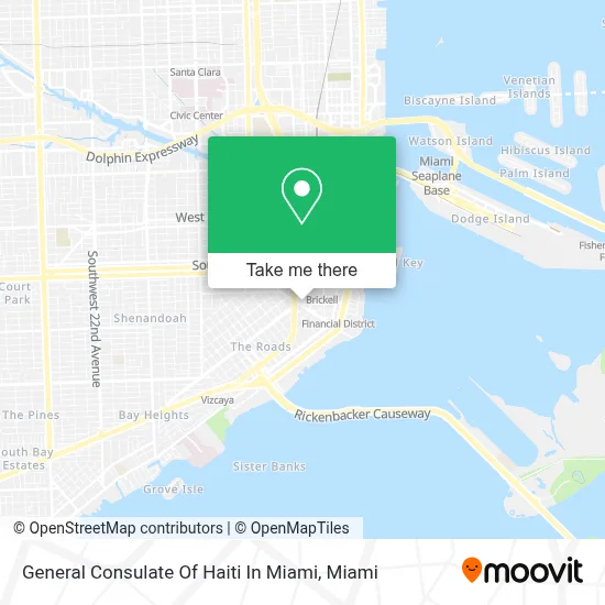 General Consulate Of Haiti In Miami map