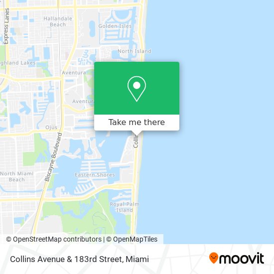 Collins Avenue & 183rd Street map