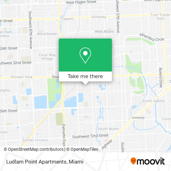 Mapa de Ludlam Point Apartments