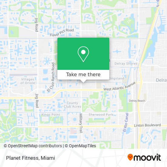 Planet Fitness map