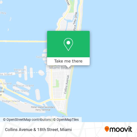 Mapa de Collins Avenue & 18th Street