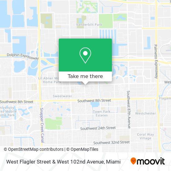 West Flagler Street & West 102nd Avenue map