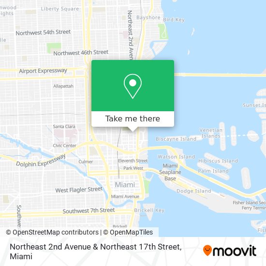 Northeast 2nd Avenue & Northeast 17th Street map