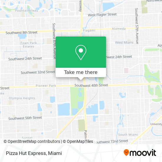 Pizza Hut Express map