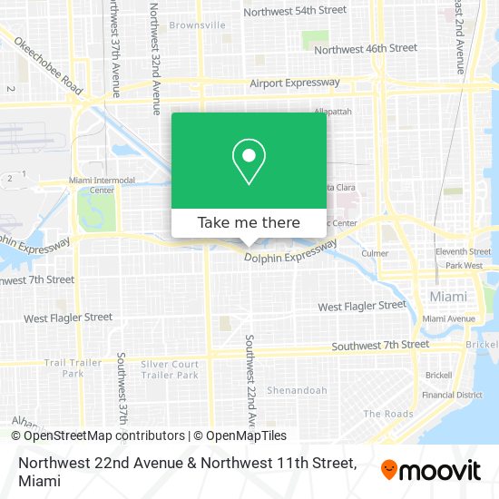Mapa de Northwest 22nd Avenue & Northwest 11th Street