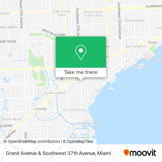 Mapa de Grand Avenue & Southwest 37th Avenue