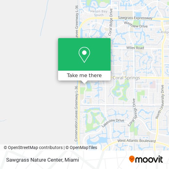 Mapa de Sawgrass Nature Center