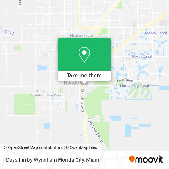 Mapa de Days Inn by Wyndham Florida City