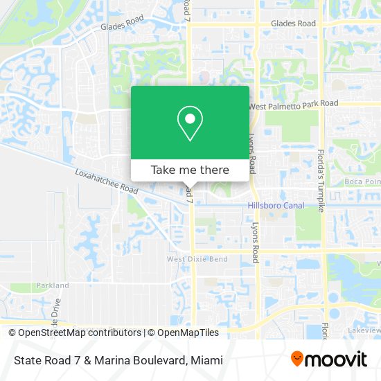Mapa de State Road 7 & Marina Boulevard