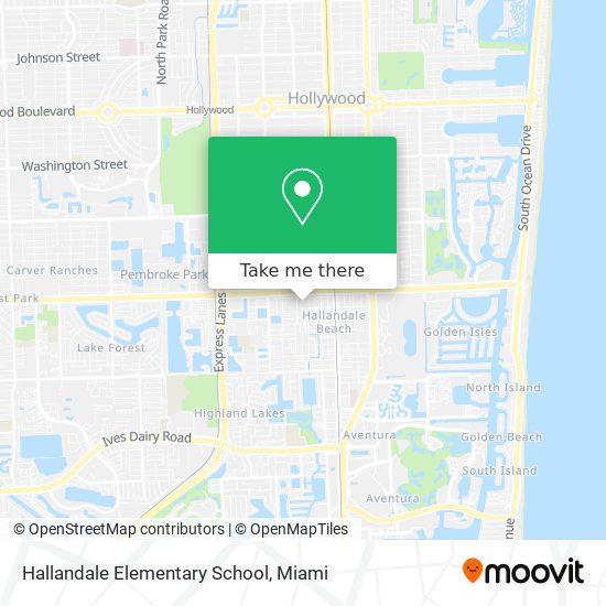 Hallandale Elementary School map