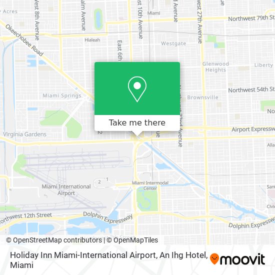 Mapa de Holiday Inn Miami-International Airport, An Ihg Hotel