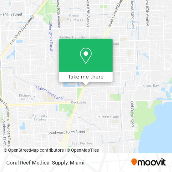 Coral Reef Medical Supply map