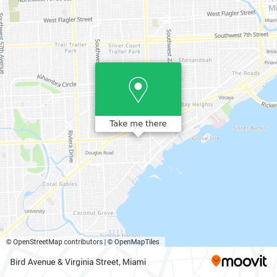 Bird Avenue & Virginia Street map