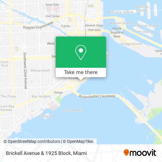 Brickell Avenue & 1925 Block map