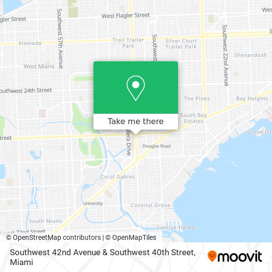 Southwest 42nd Avenue & Southwest 40th Street map