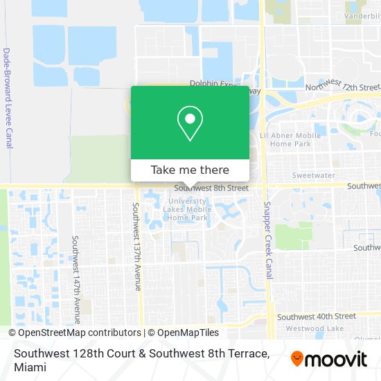 Mapa de Southwest 128th Court & Southwest 8th Terrace