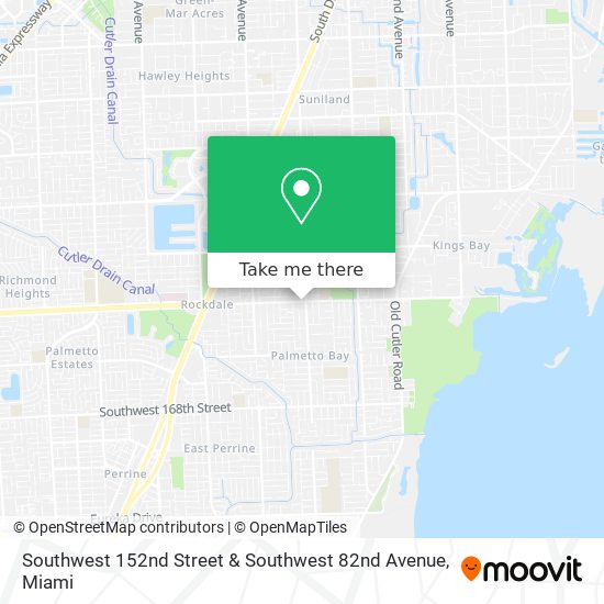 Mapa de Southwest 152nd Street & Southwest 82nd Avenue