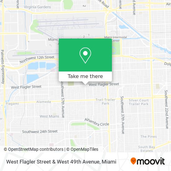 Mapa de West Flagler Street & West 49th Avenue