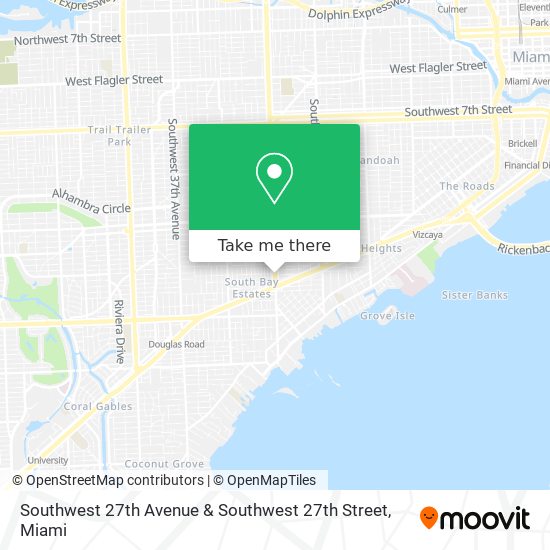 Mapa de Southwest 27th Avenue & Southwest 27th Street