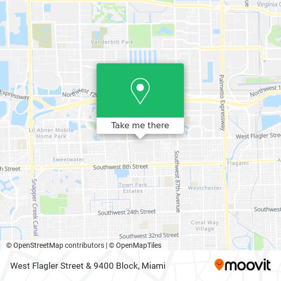 Mapa de West Flagler Street & 9400 Block