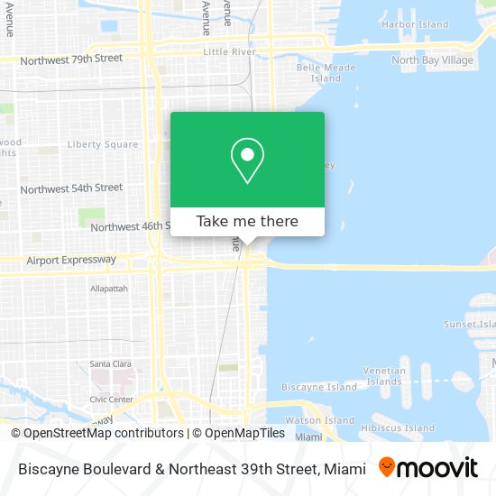 Mapa de Biscayne Boulevard & Northeast 39th Street