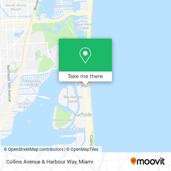 Mapa de Collins Avenue & Harbour Way