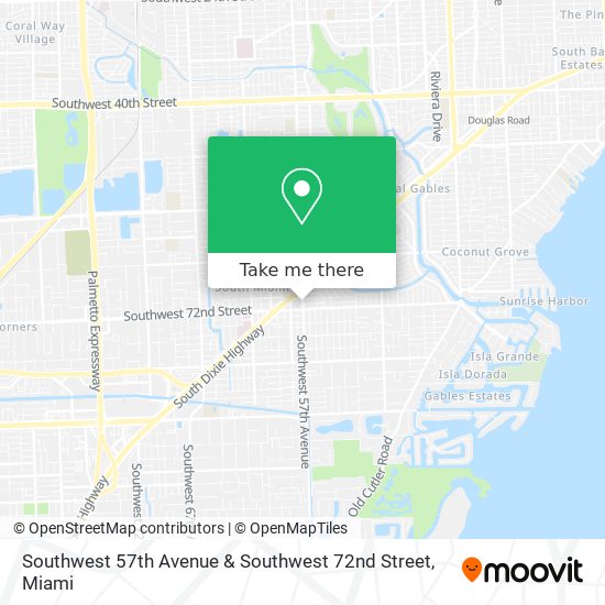 Mapa de Southwest 57th Avenue & Southwest 72nd Street