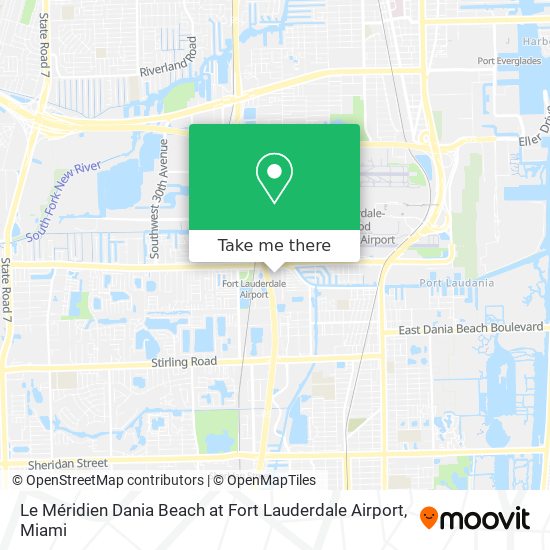 Mapa de Le Méridien Dania Beach at Fort Lauderdale Airport