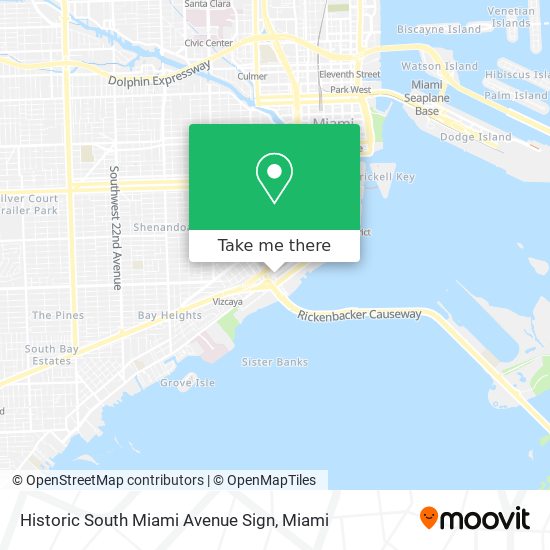 Mapa de Historic South Miami Avenue Sign